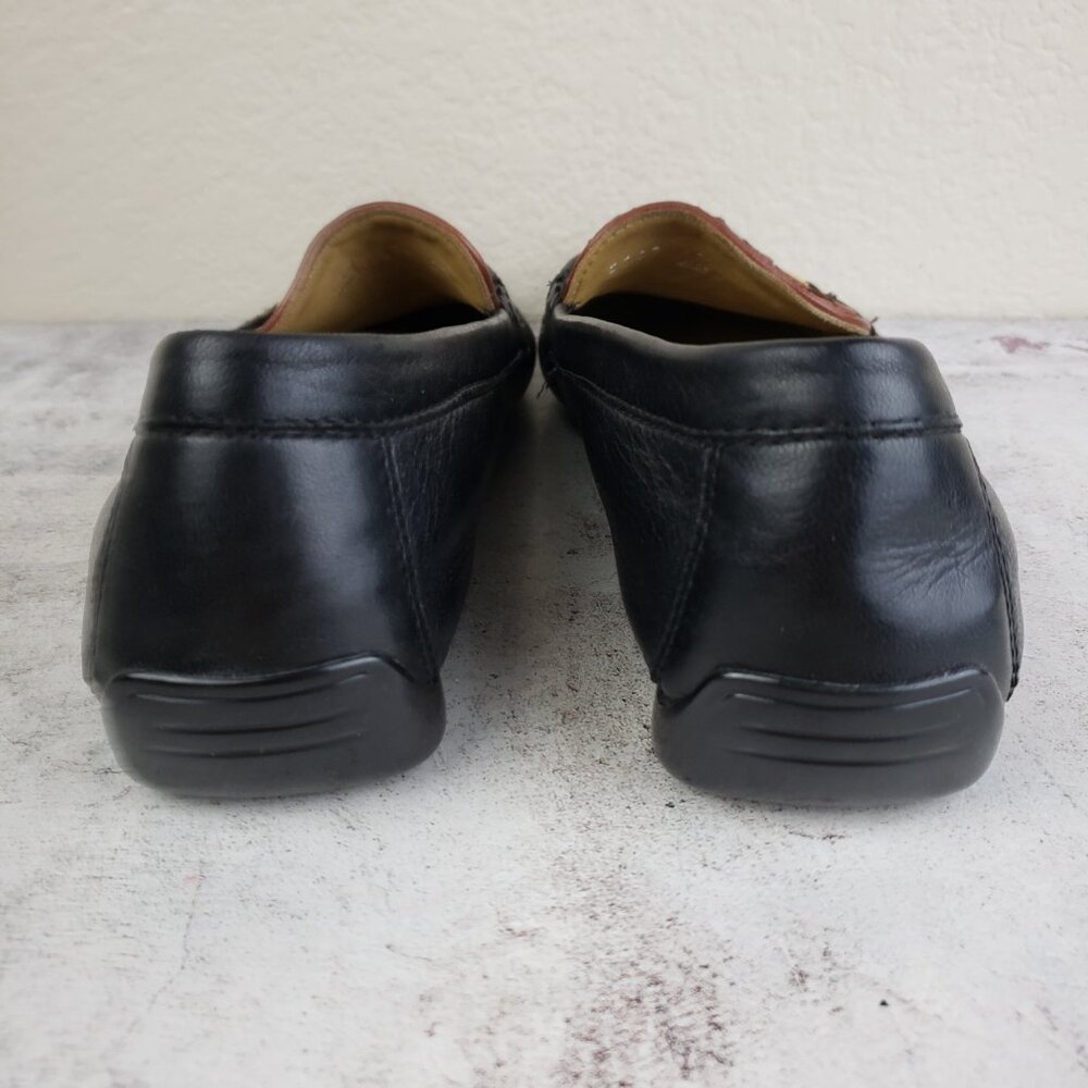 Robert Zur Peralta Moccasin Leather Black/Luggage Driving Loafer Shoes size 11M - Picture 8 of 13